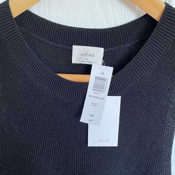 Aritzia / Wilfred Seychelles Sweater in Black (Size M) (NEW with tags) - Picture 4 of 5